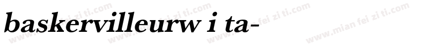 baskervilleurw i ta字体转换